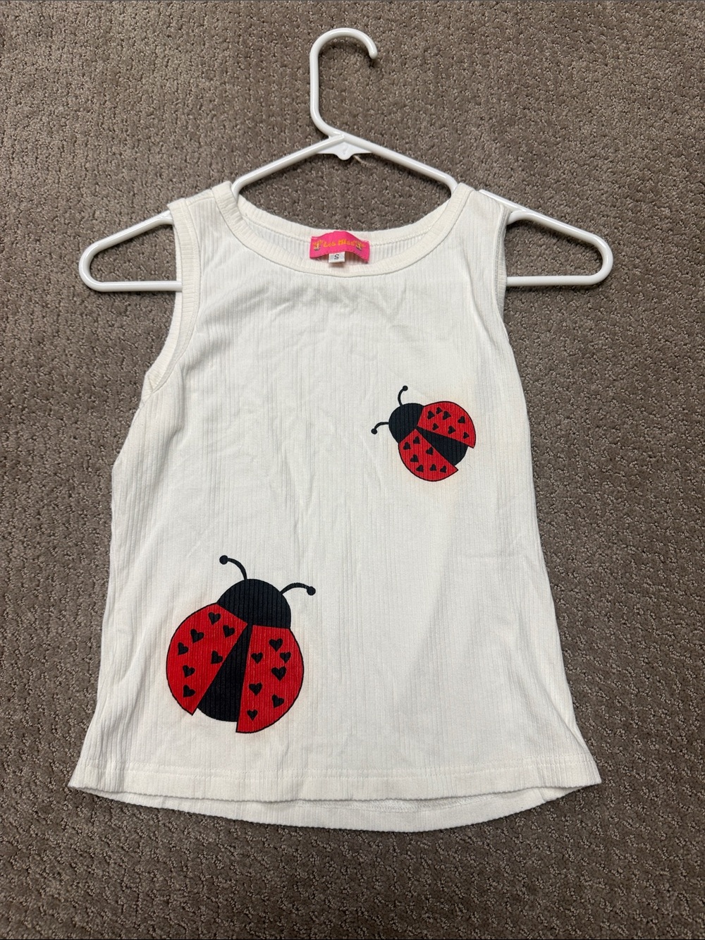 Les Miss Size Small Ladybug Tank Top